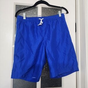 Lands' End Boy's Vibrant Blue Swim Trunks